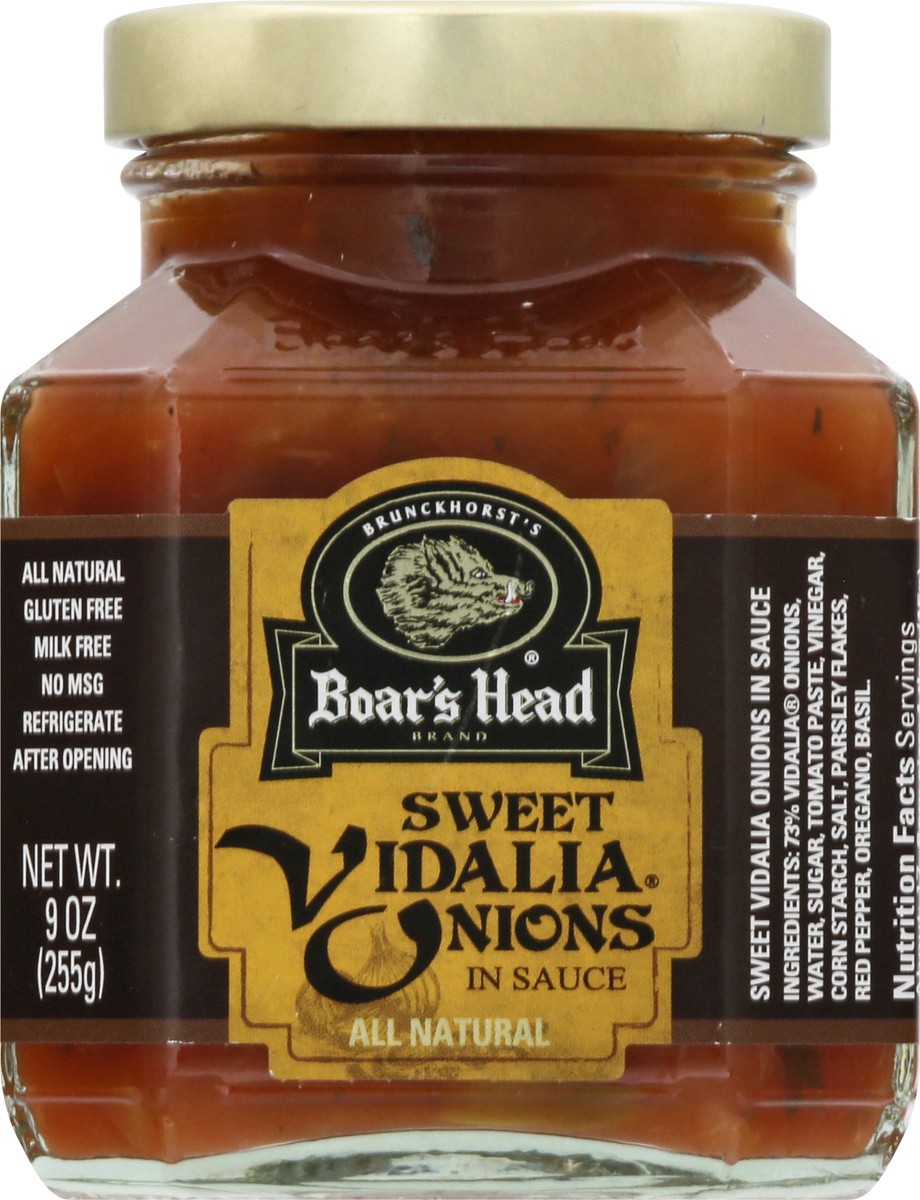 slide 9 of 9, Boar's Head Vidalia Onions in Sauce, 9 oz