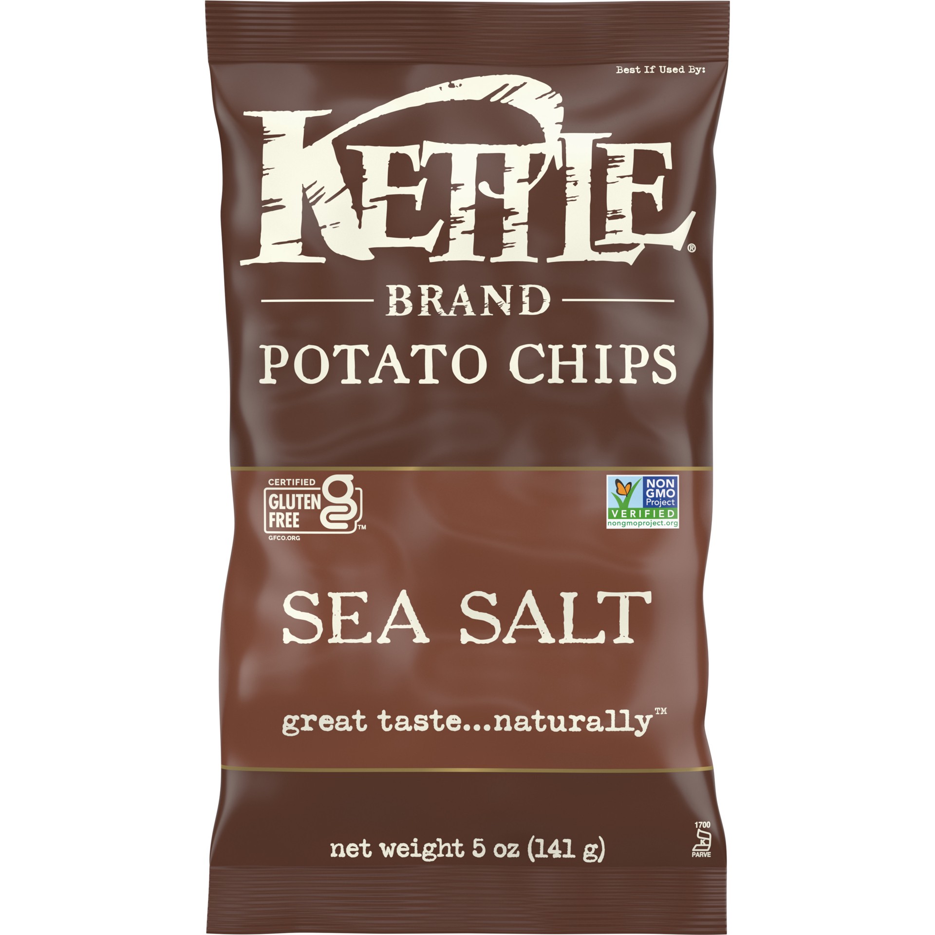 slide 1 of 5, Kettle Brand Potato Chips, Sea Salt Kettle Chips, 5 Oz, 5 oz