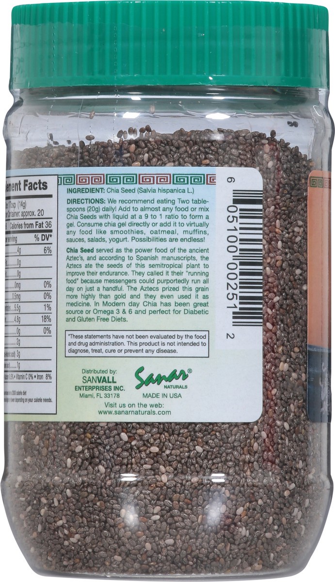 slide 9 of 9, Sanar Naturals Superfood Organic Chia Seeds 10 oz, 10 oz