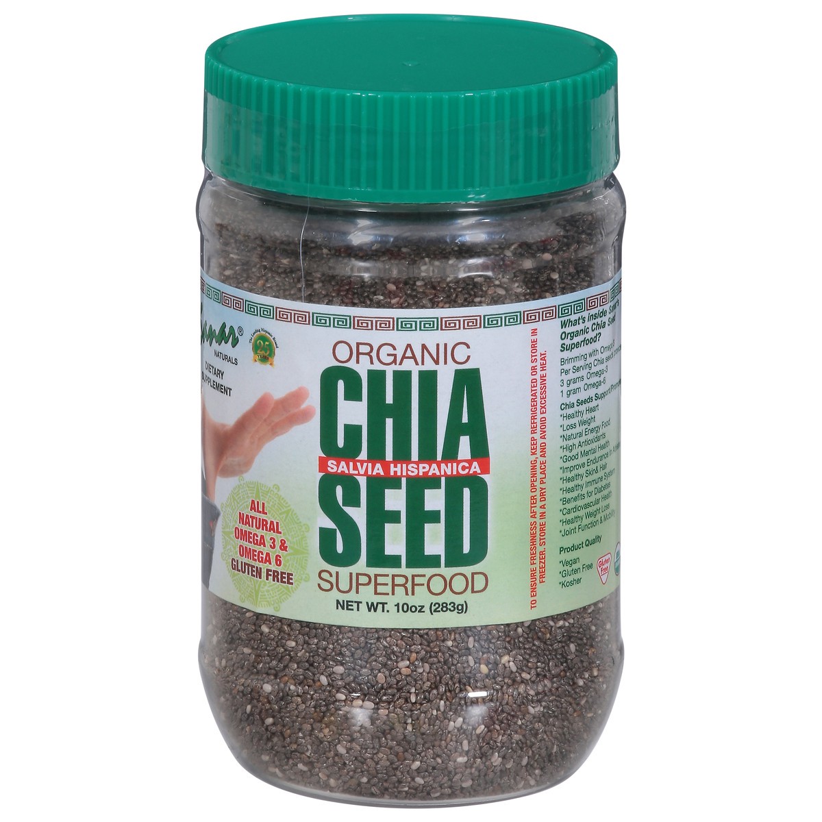 slide 1 of 9, Sanar Naturals Superfood Organic Chia Seeds 10 oz, 10 oz