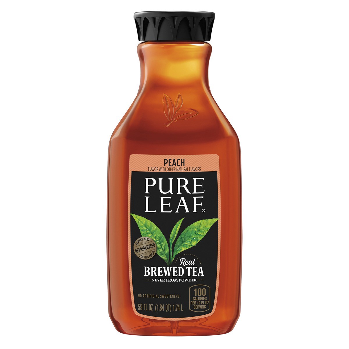 slide 5 of 7, Pure Leaf Real Brewed Tea Peach Flavor 59 Fl Oz Bottle, 59 oz
