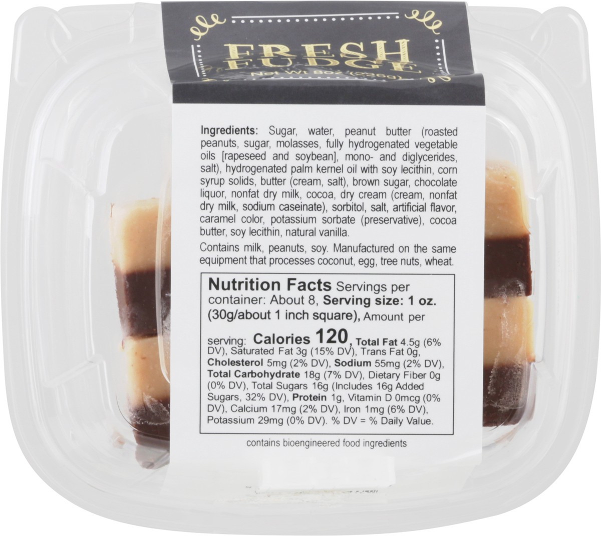 slide 7 of 14, Fudgeamentals Peanut Butter Chocolate Fresh Fudge Bites, 8 oz