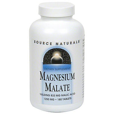 slide 1 of 1, Source Naturals Magnesium Malate, 180 ct