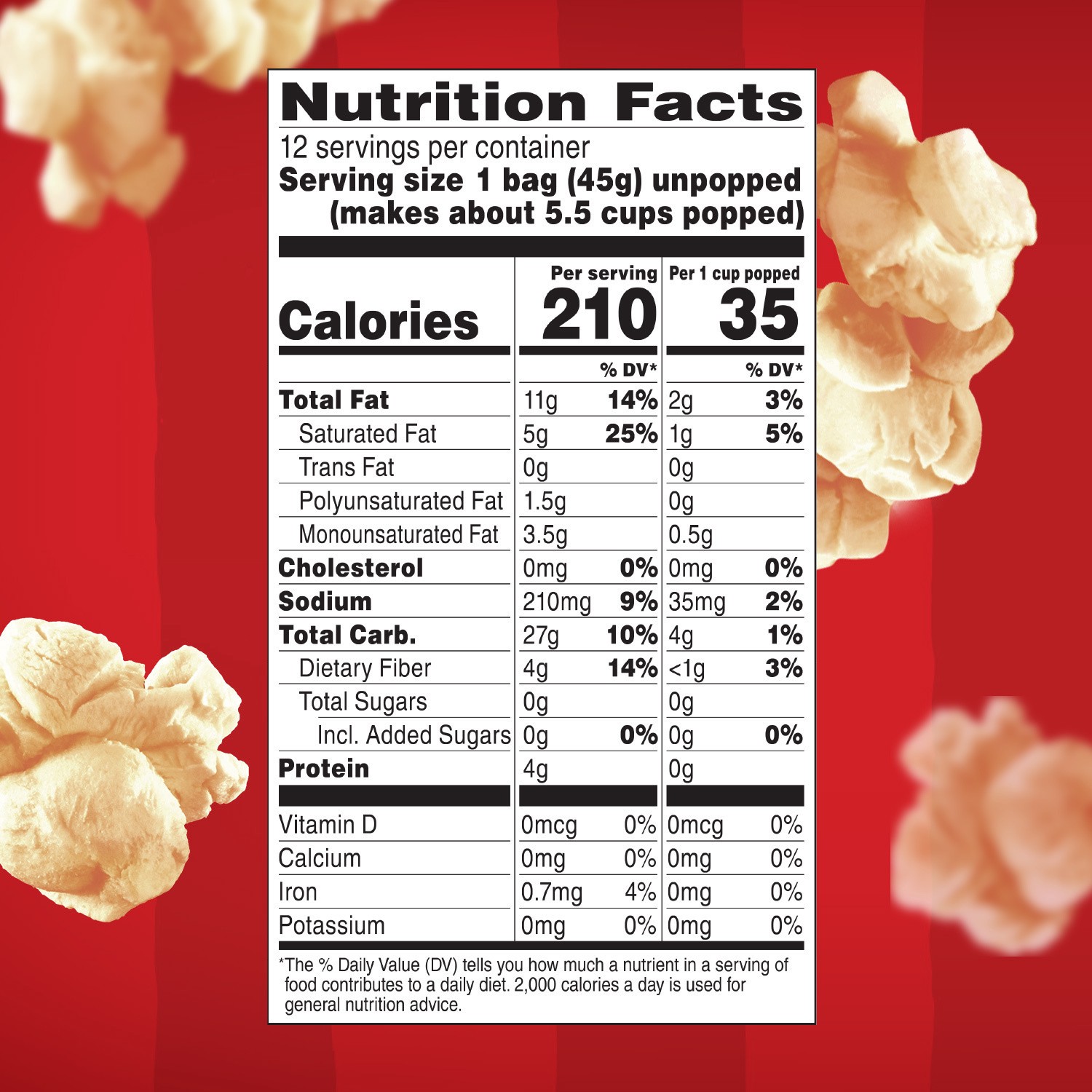 slide 5 of 5, Orville Redenbacher's Kettle Corn Microwave Popcorn, 3.28 oz. Classic Bag, 12 Count, 12 ct