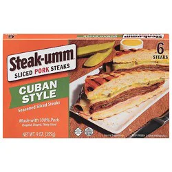 Steak-umm Pork Slices Cuban Style 9 Oz - 9 OZ