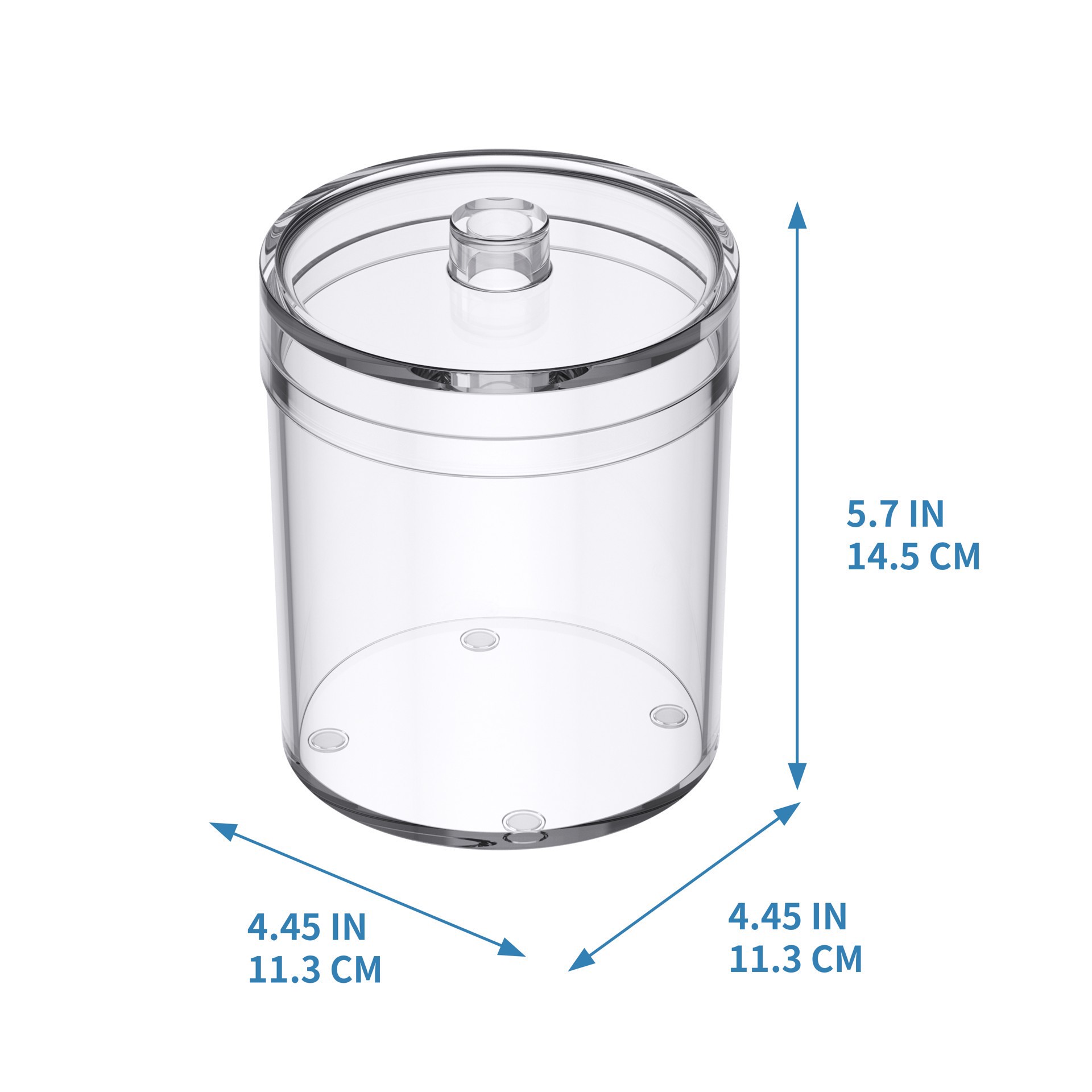 slide 4 of 5, 30oz. Clear Plastic Storage Jar By Simply Tidy, 30 oz