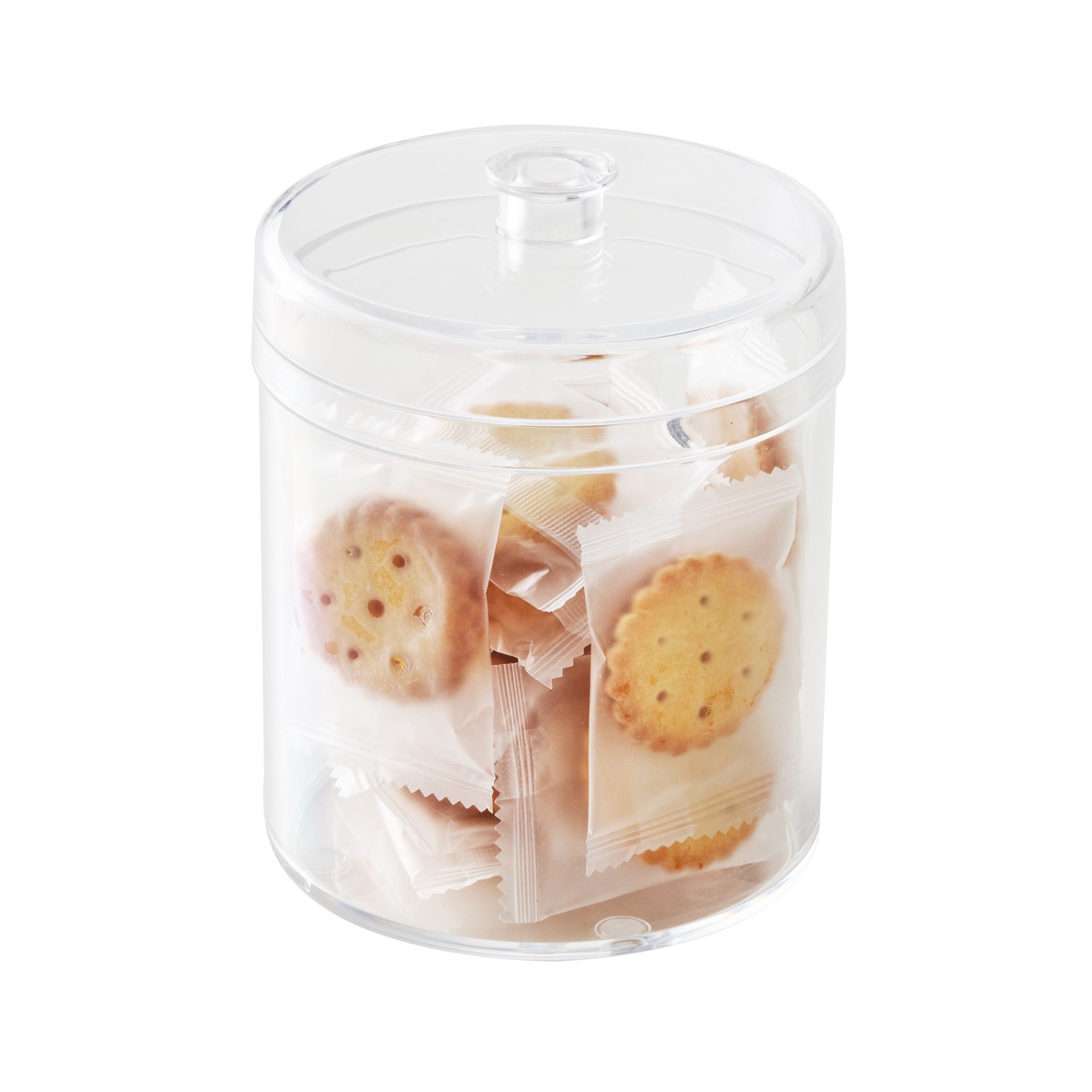 slide 5 of 5, 30oz. Clear Plastic Storage Jar By Simply Tidy, 30 oz