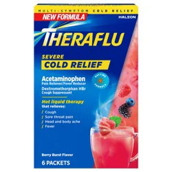Theraflu Daytime Severe Cold Relief Powder, Berry Burst Flavor