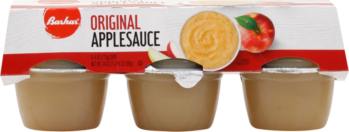 slide 9 of 13, Bashas Applesauce Regular Cups - 24 oz, 24 oz