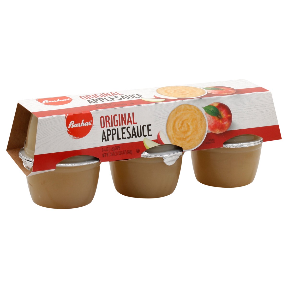 slide 6 of 13, Bashas Applesauce Regular Cups - 24 oz, 24 oz