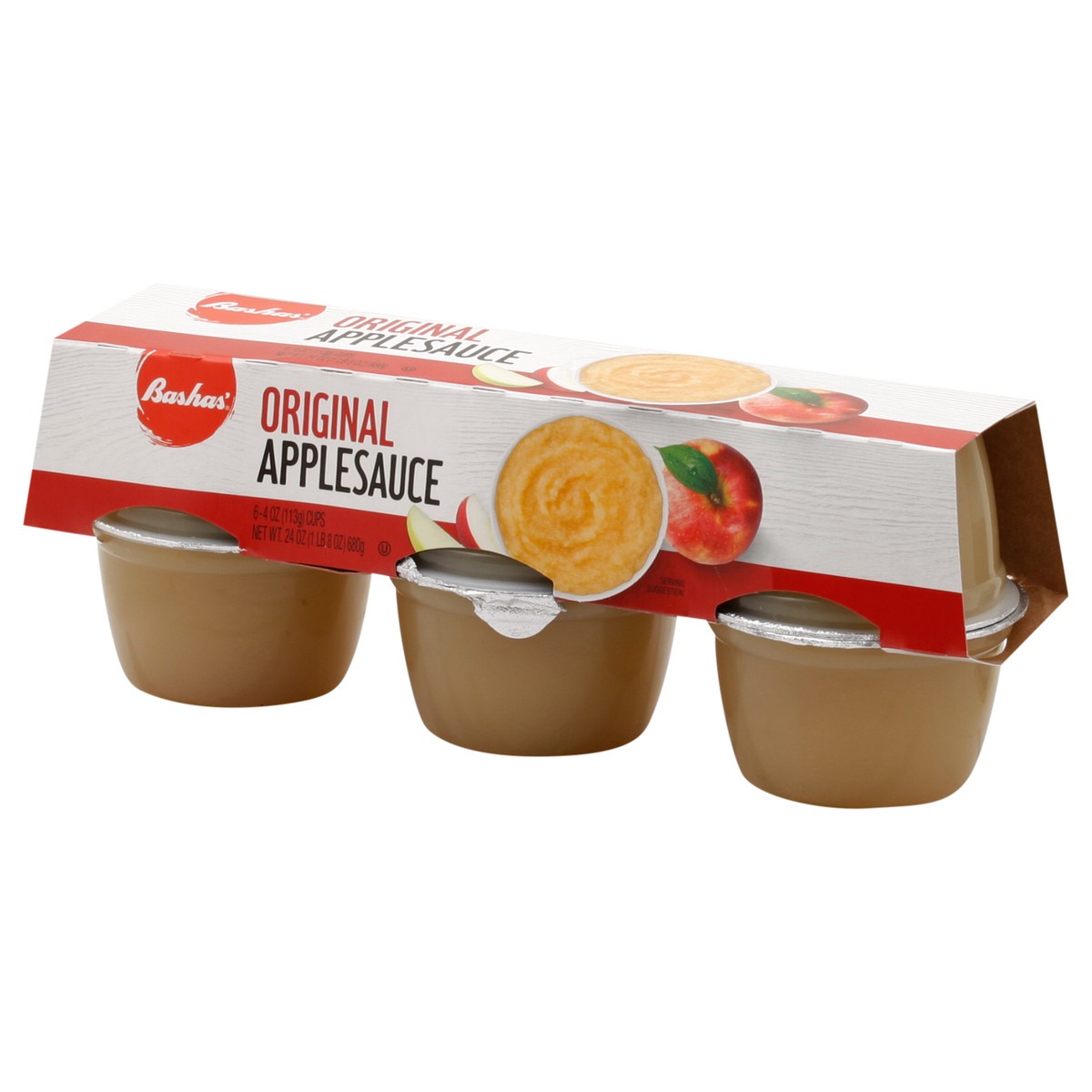 slide 10 of 13, Bashas Applesauce Regular Cups - 24 oz, 24 oz