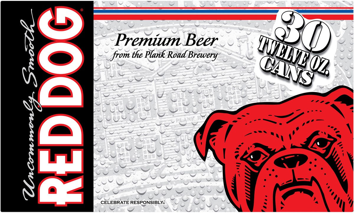 slide 8 of 13, Red Dog Beer, 30 ct; 12 oz