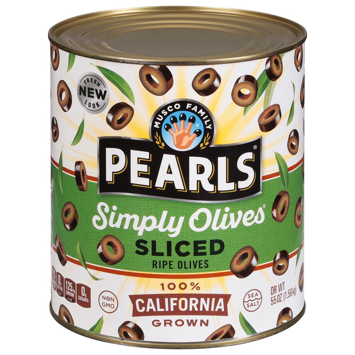 slide 1 of 14, Pearls Simply Olives Sliced Ripe Olives 55 oz, 55 oz