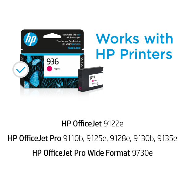 slide 3 of 9, Hp 936 Magenta Original Ink Cartridge, 4S6V0Ln, 1 ct