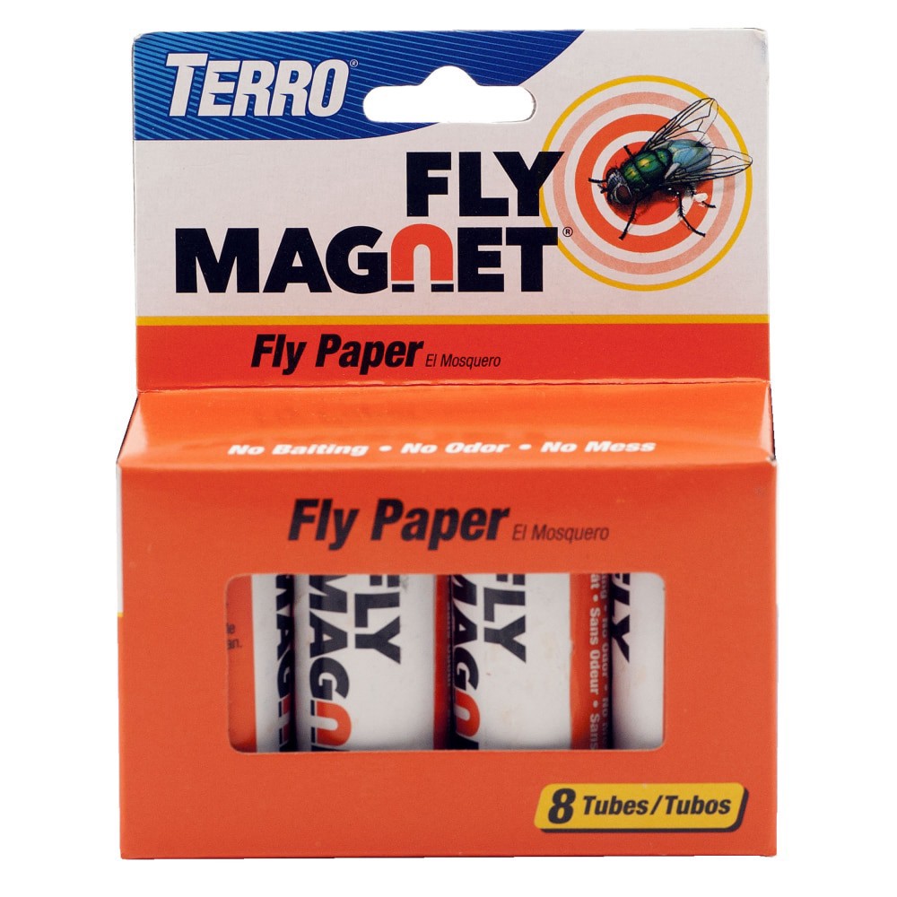slide 1 of 1, TERRO Fly Paper, 8 ct