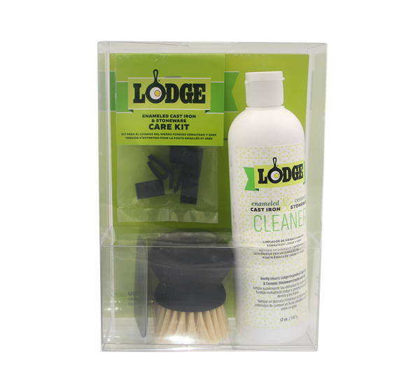 slide 1 of 1, Lodge Enameled Cast Iron And Stoneware Care Kit, 1 ct