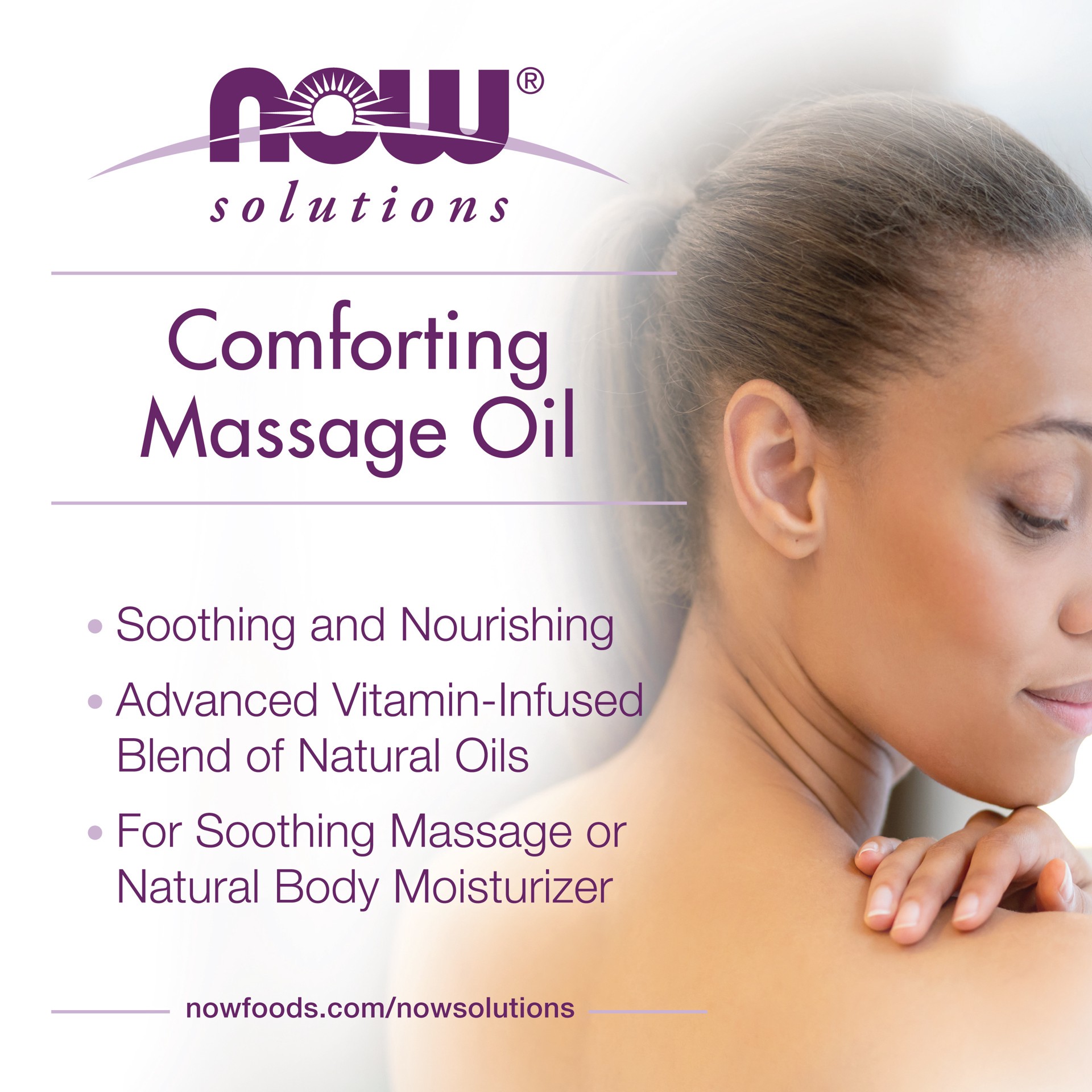 slide 3 of 5, NOW Solutions Comforting Massage Oil - 16 oz., 16 oz