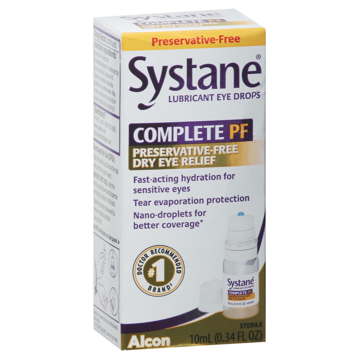 slide 7 of 9, Systane Complete Multi-Dose Preservative Free Dry Eye, 10 mL, 0.34 fl oz