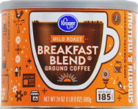 slide 1 of 1, Kroger Breakfast Blend Mild Roast Ground Coffee - 24 oz, 24 oz