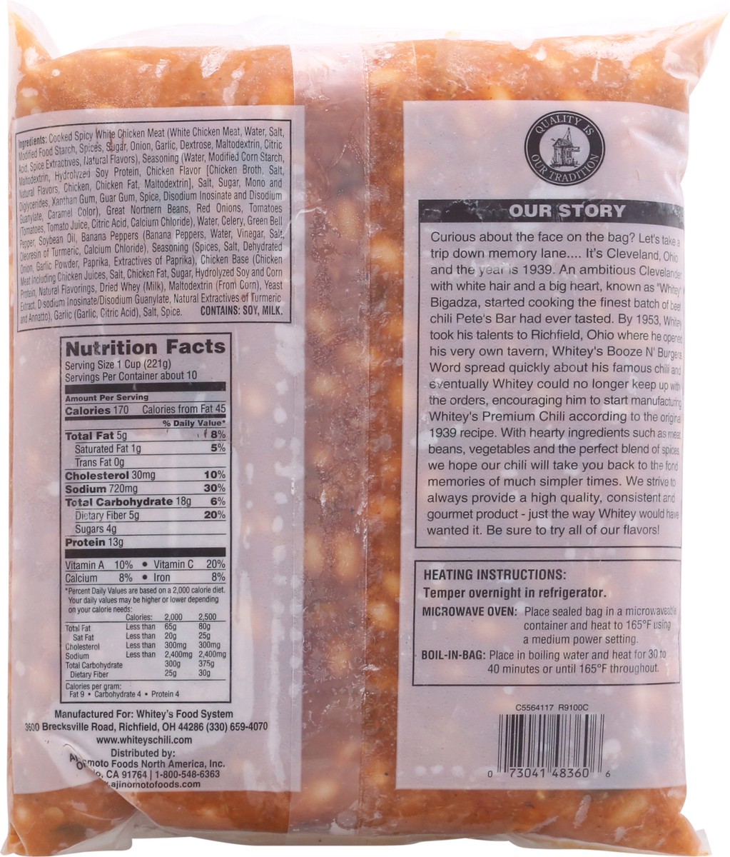 slide 10 of 12, Whitey's White Chicken Chili with Beans 5 lb, 5 lb