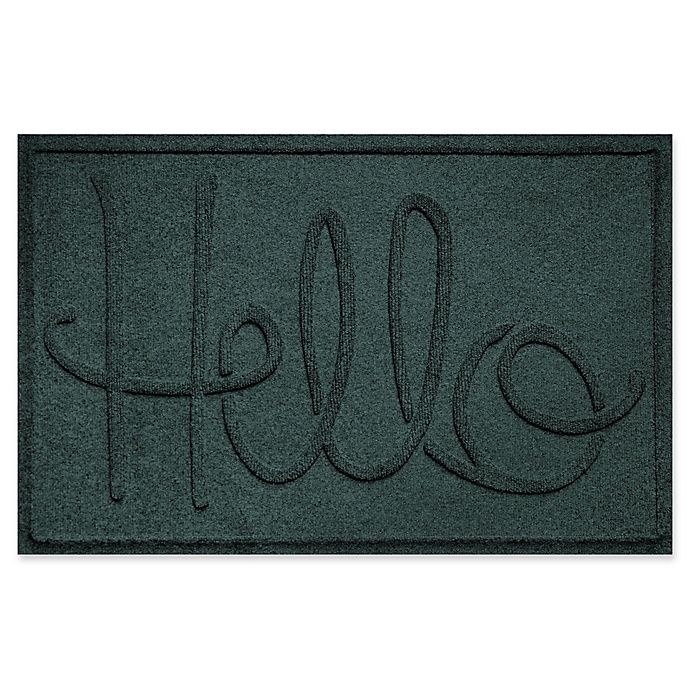 slide 1 of 1, Weather Guard Hello'' Door Mat - Evergreen'', 24 in x 36 in