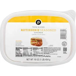 Publix Thin Sliced Rotisserie Seasoned Chicken