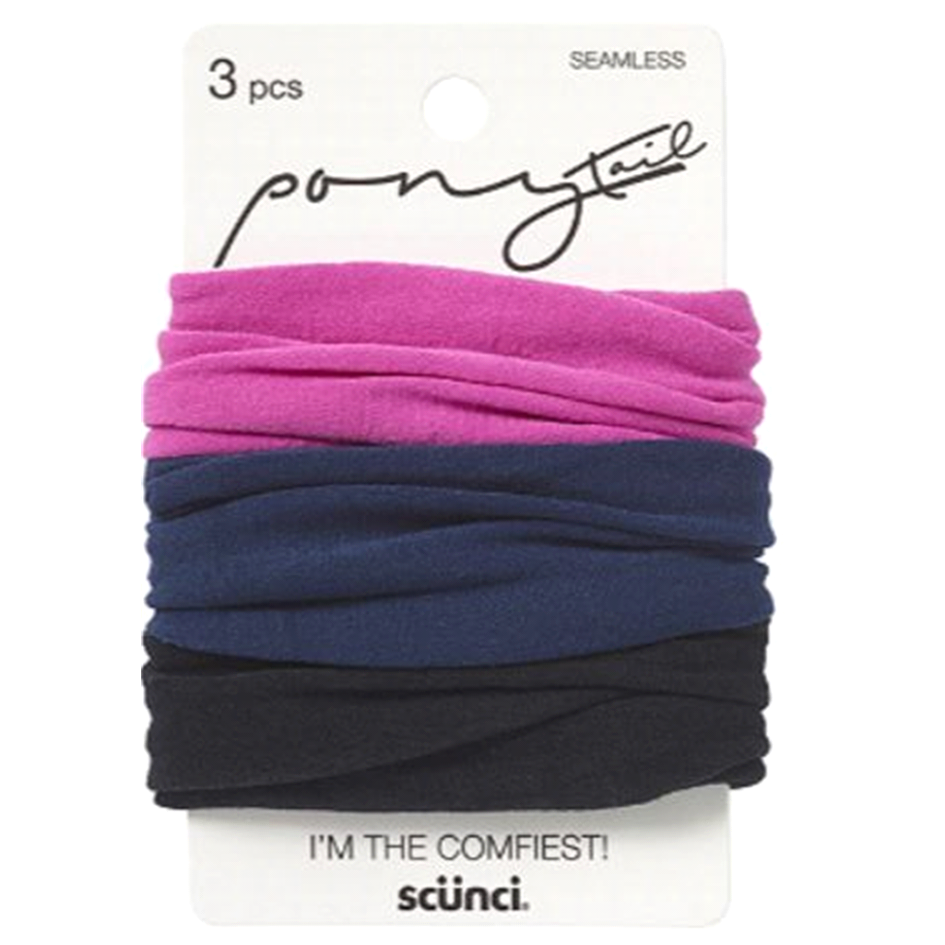 slide 1 of 1, scünci Everyday Active Ponytailers, 3 ct