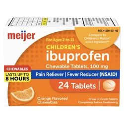 Meijer Children’s Ibuprofen Tablets, Pain Reliever and Fever Reducer