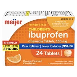 Meijer Children’s Ibuprofen Tablets, Pain Reliever and Fever Reducer