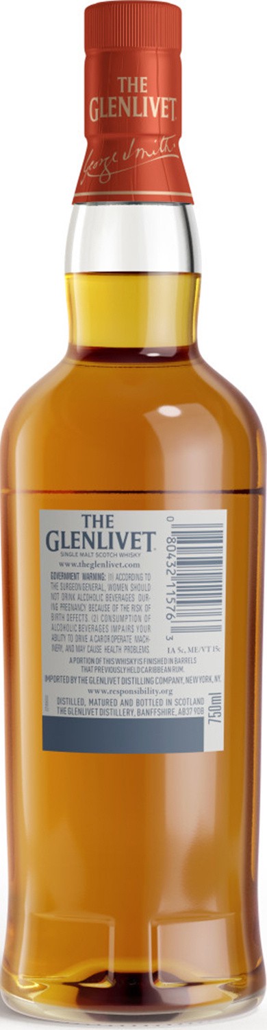slide 6 of 9, The Glenlivet Caribbean Reserve Single Malt Scotch Whisky, 750 mL Bottle, 40% ABV, 750 ml