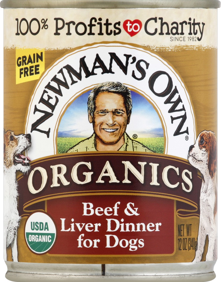 slide 5 of 6, Newman's Own Organics Beef & Liver Dinner For Dogs, 12 oz