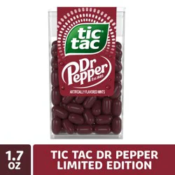 Tic Tac Dr Pepper Hard Candy Mints, 1.7 oz