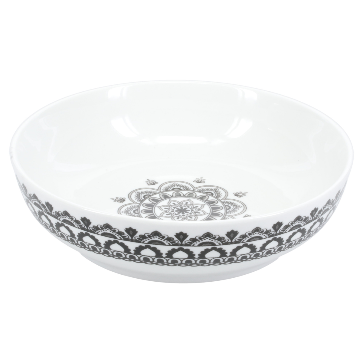 slide 1 of 1, BIA Cordon Bleu Arabesque Dinner Bowl Onyx, 8in, 1 ct