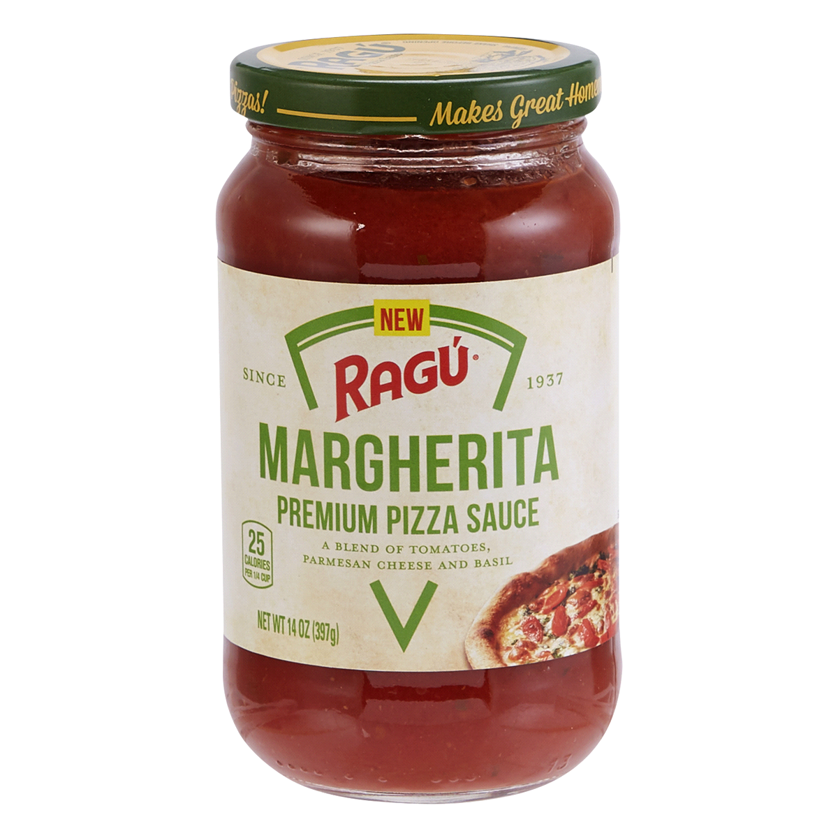slide 1 of 1, Ragu Margherita Premium Pizza Sauce, 14 oz