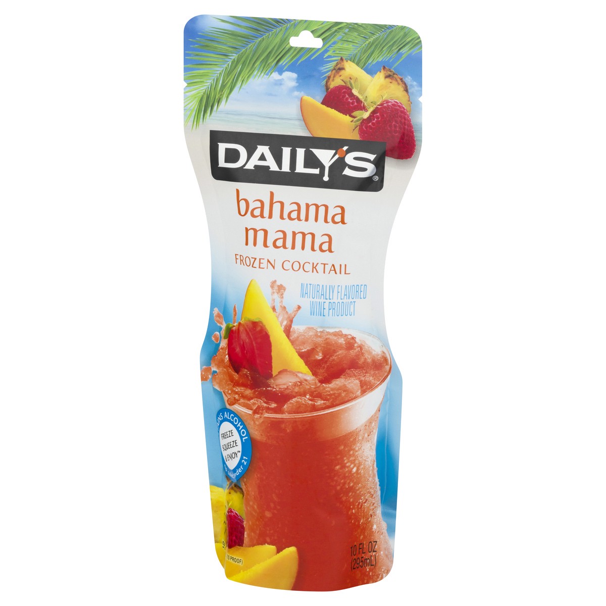 slide 3 of 13, Daily's Bahama Mama Ready to Drink Frozen Cocktail, 10 FL OZ Pouch, 10 fl oz