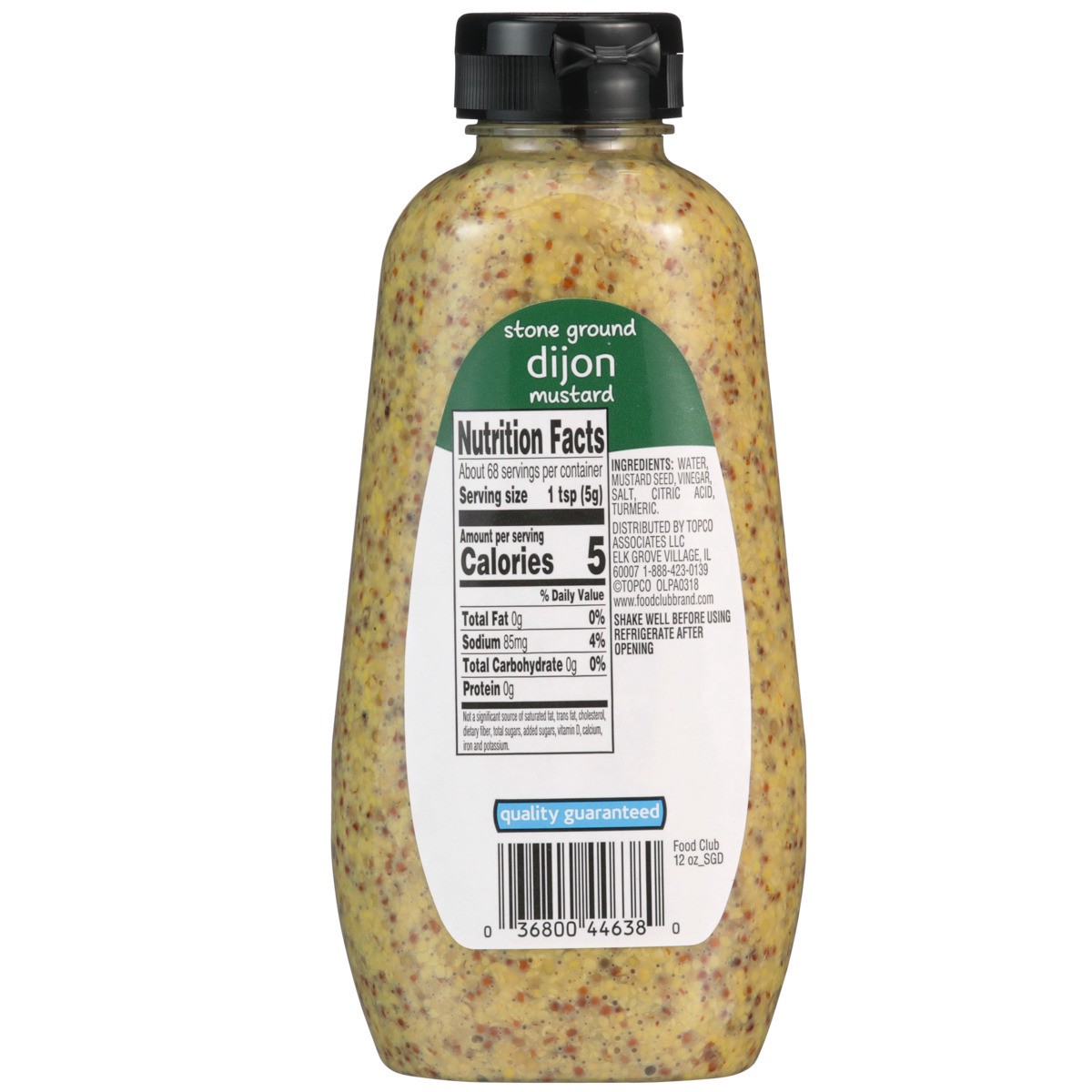 slide 9 of 11, Food Club Stone Ground Dijon Mustard, 12 oz