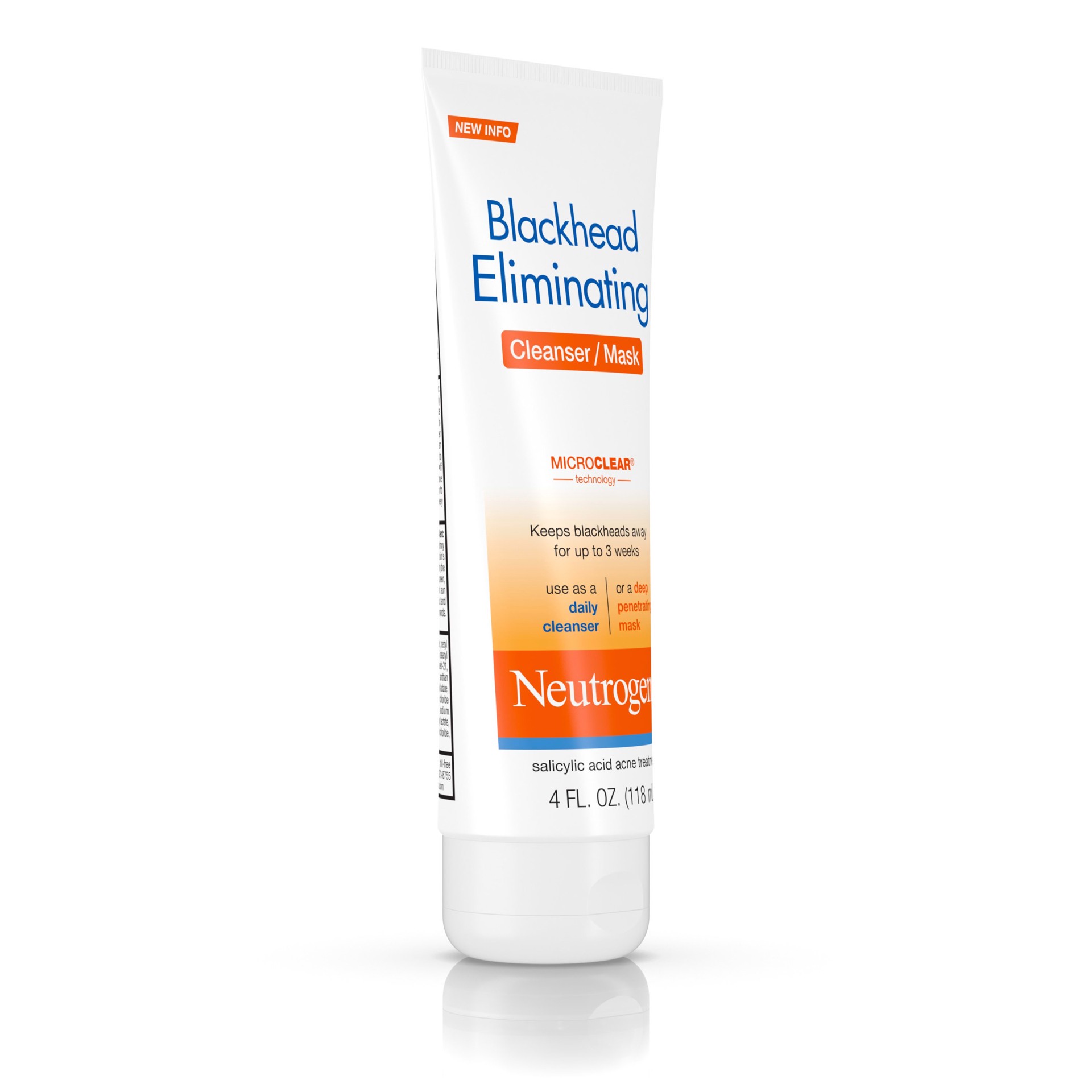 slide 4 of 5, Neutrogena Blackhead Eliminating Face Cleanser/Mask Treatment With Salicylic Acid, 4 Fl. Oz., 4 oz