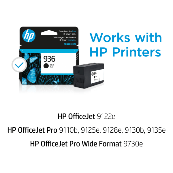 slide 5 of 9, Hp 936 Black Original Ink Cartridge, 4S6V2Ln, 1 ct