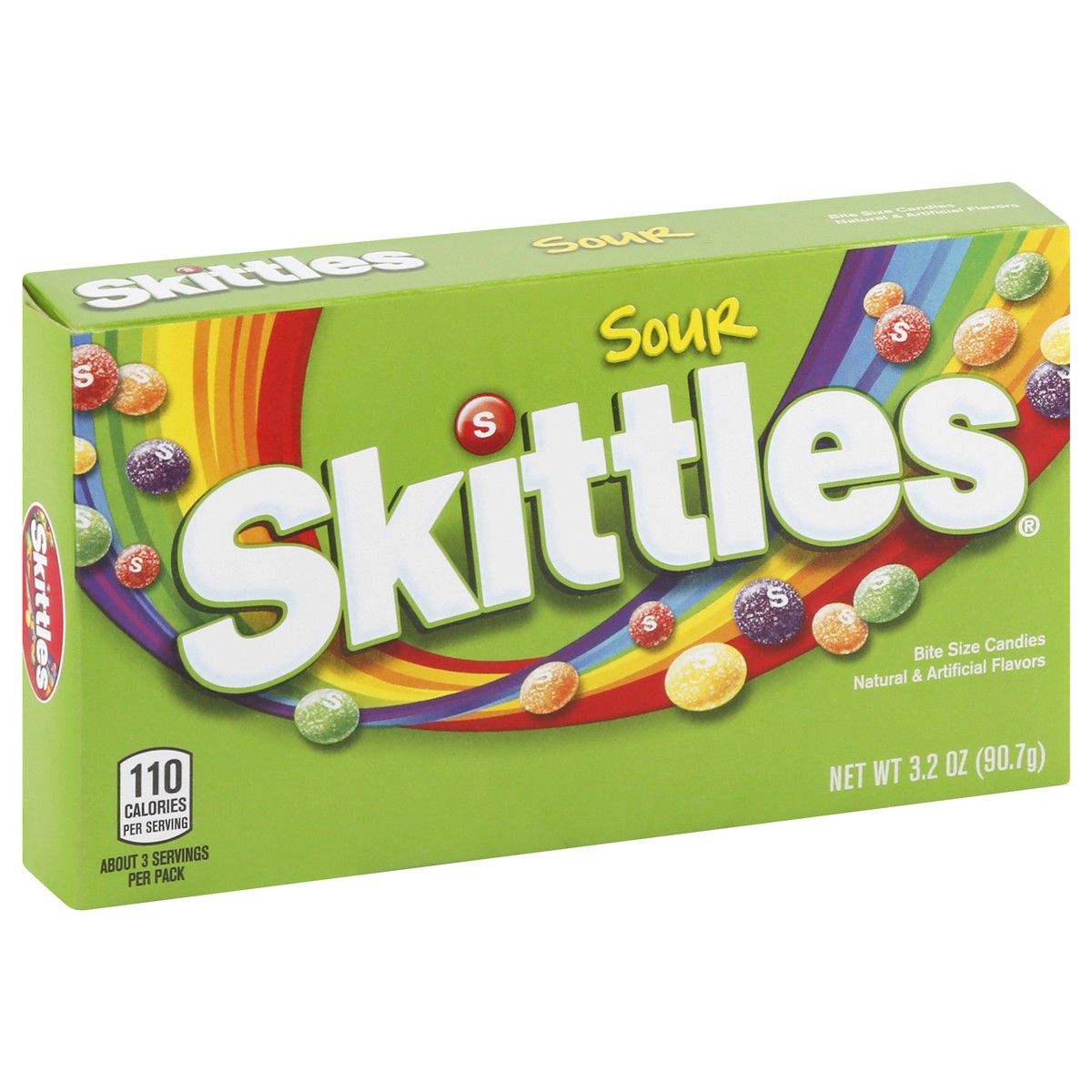 slide 4 of 9, Skittles Sour Fruity Candy Theater Box, 3.2 oz., 3.2 oz