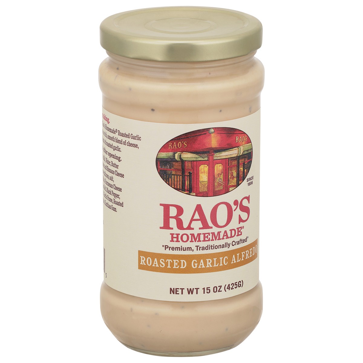 slide 4 of 9, Rao's Homemade Roasted Garlic Alfredo Sauce 15 oz, 15 oz