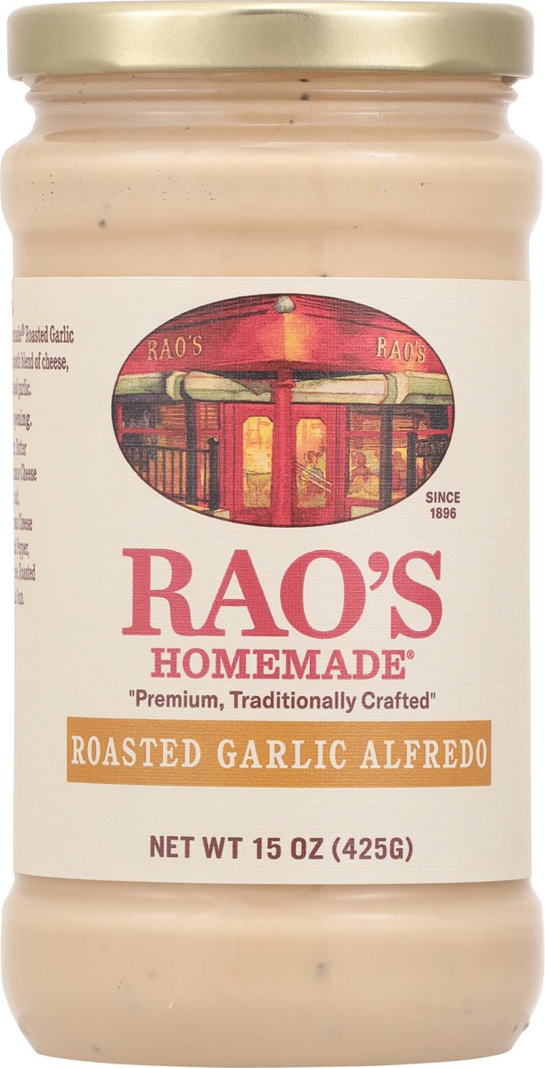 slide 7 of 9, Rao's Homemade Roasted Garlic Alfredo Sauce 15 oz, 15 oz