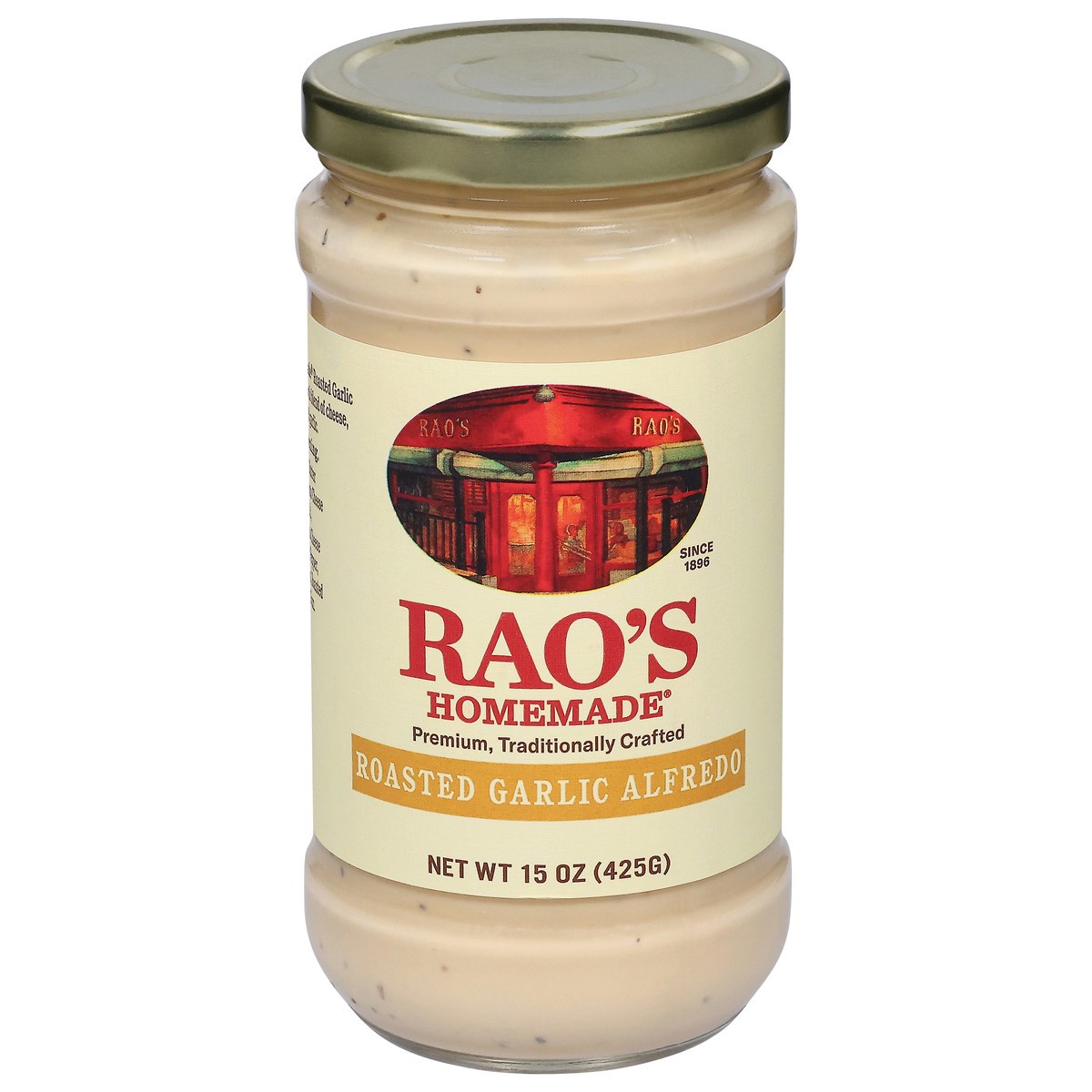 slide 1 of 9, Rao's Homemade Roasted Garlic Alfredo Sauce 15 oz, 15 oz