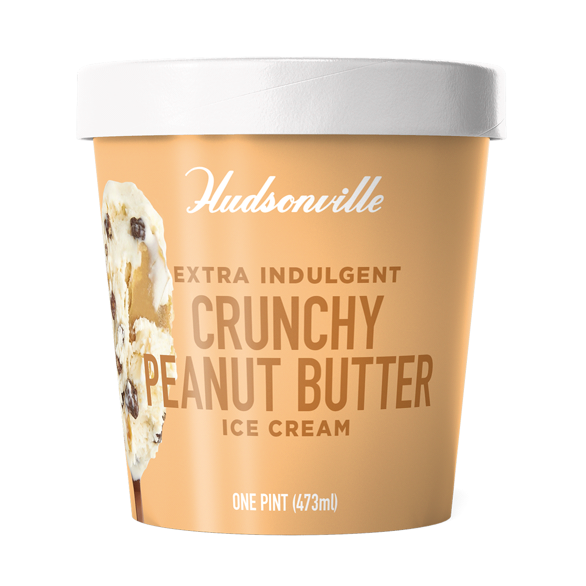 slide 1 of 1, Hudsonville Crunchy Peanut Butter Ice Cream, 16 oz