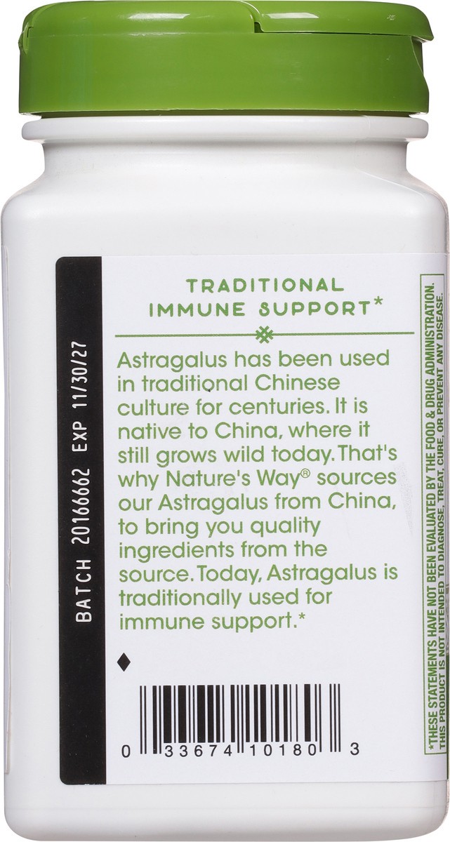 slide 6 of 9, Nature's Way Astragalus Root 100 Vegan Capsules, 100 ct