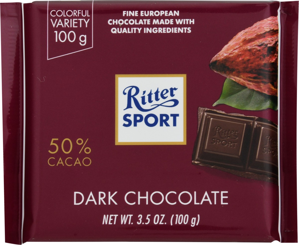 slide 6 of 12, Ritter Sport Ritter Extra Bitterswe Chocolate Bar, 3 oz