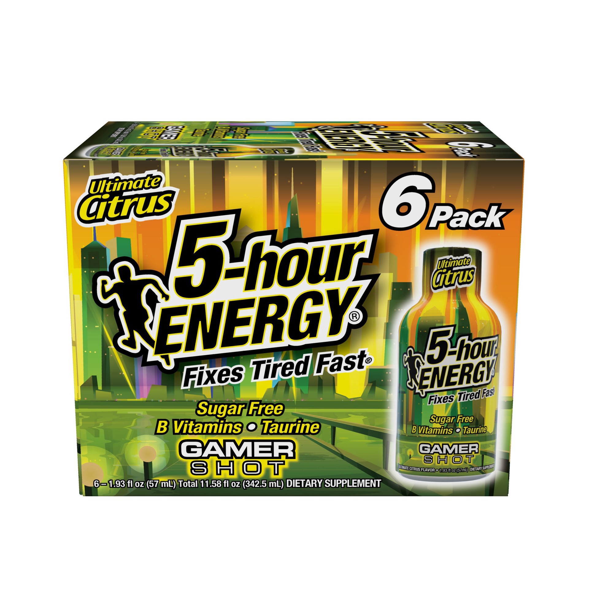 slide 1 of 1, 5-hour ENERGY Gamer Shot - Ultimate Citrus, 6 ct