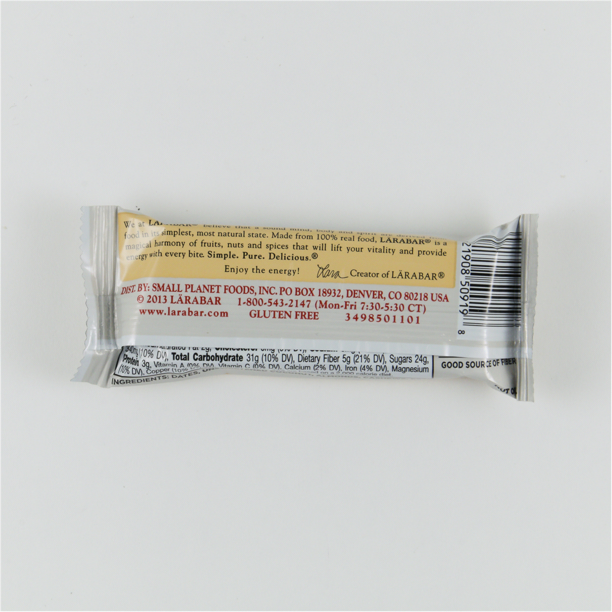 slide 2 of 2, LRABAR Coconut Cream Pie Nutritional Bar, 1.7 oz