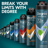 slide 8 of 16, Degree Men Advanced Antiperspirant Deodorant Dry Spray Icy Mint, 3.8 oz