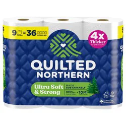 Quilted Northern Ultra Soft & Strong Toilet Paper, 9 Mega Rolls