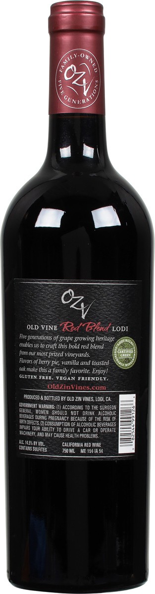 slide 4 of 7, OZV Old Vine Red Blend 750 ml, 750 ml